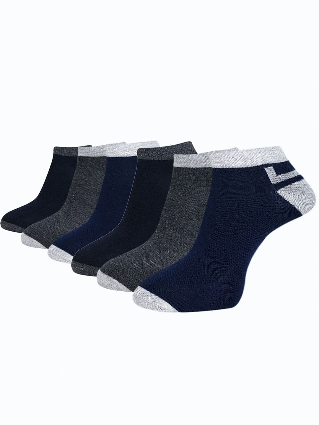 Dollar Socks Men Pack Of 6 Patterned Ankle Length Socks - view 1