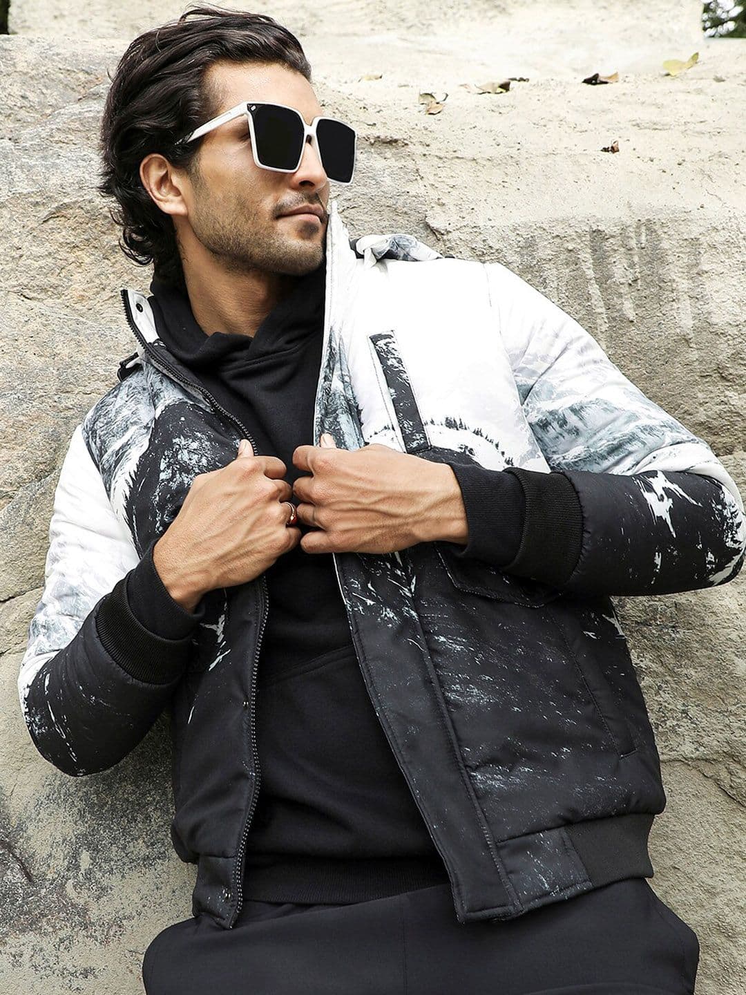 CAHOOT Black Windcheater Puffer Jacket - view 1