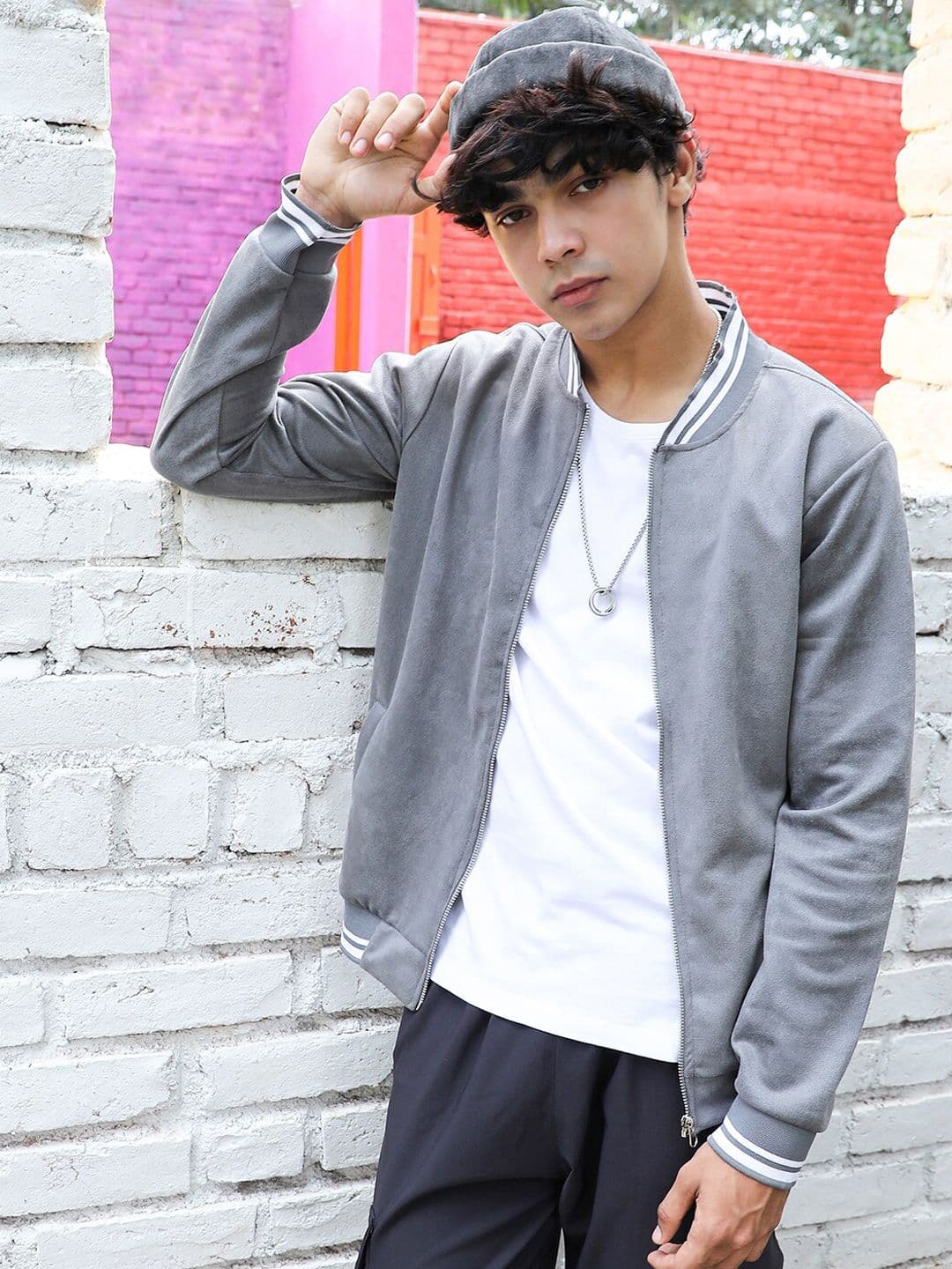 CAHOOT Stand Collar Windcheater Bomber Jacket - view 1