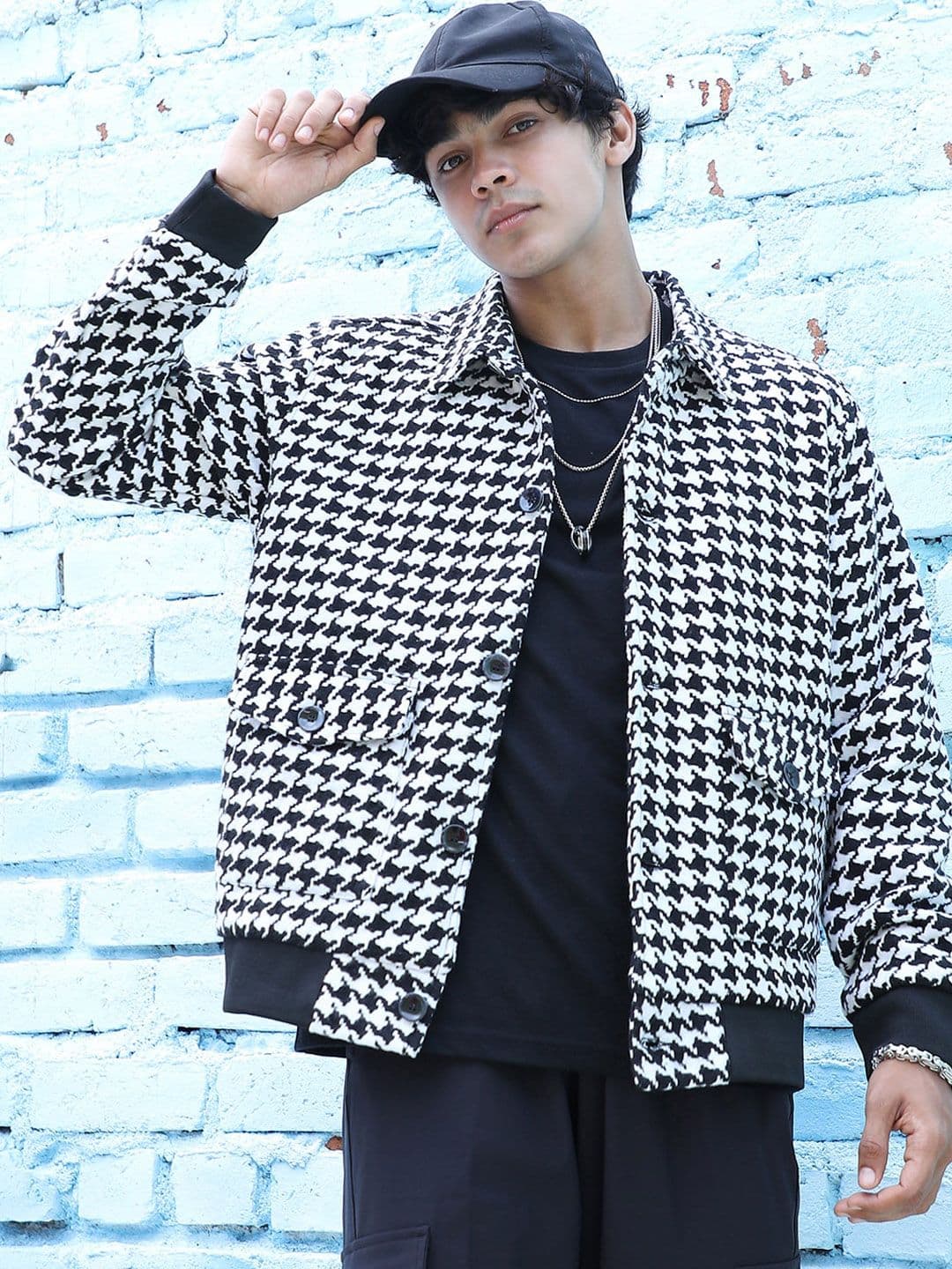 CAHOOT Black Checked Windcheater Tailored Jacket - view 1