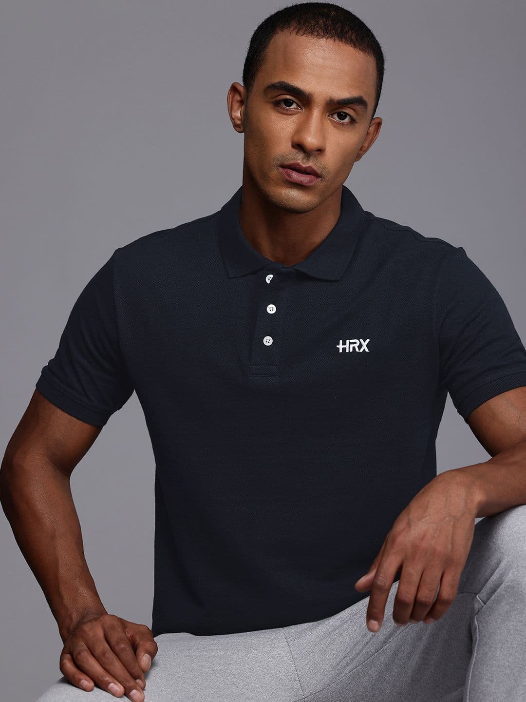 HRX by Hrithik Roshan Men Polo Collar T-shirt - view 1