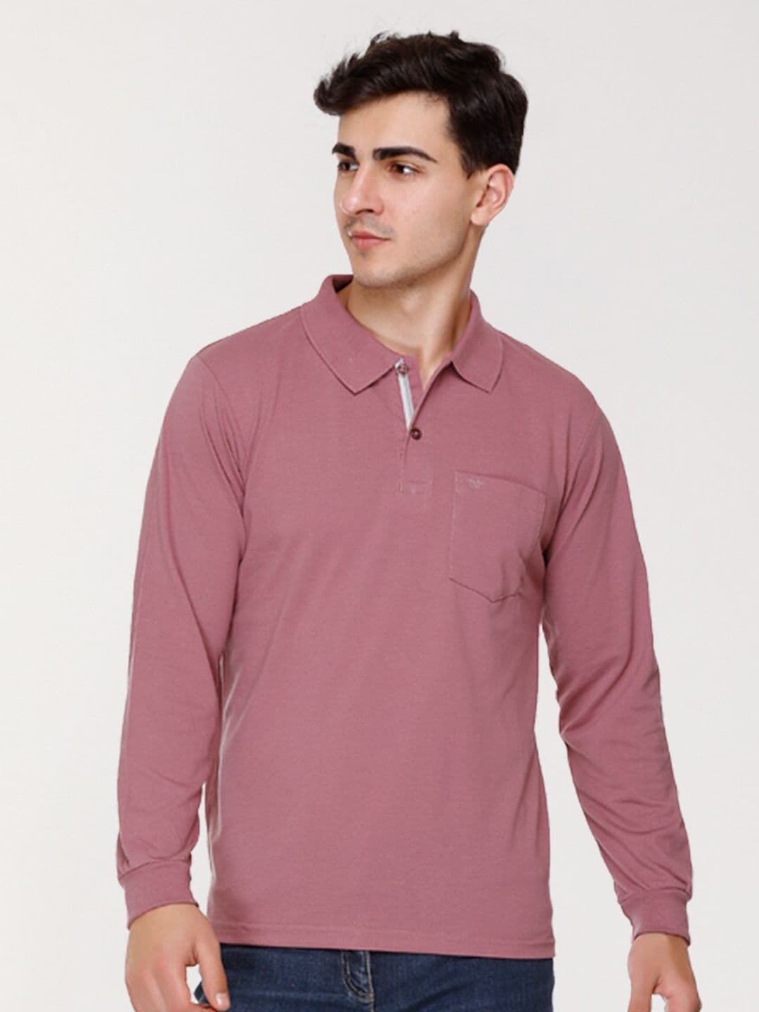 ARRAY Long-Sleeve Polo with Signature Pocket - view 1