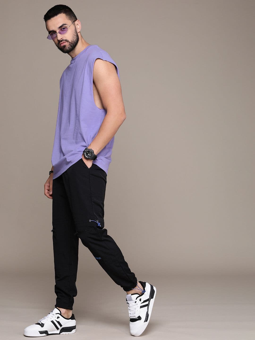 The Roadster Life Co. Solid Pure Cotton Relaxed T-shirt - view 1