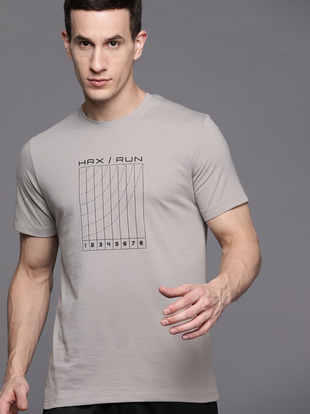 HRX by Hrithik Roshan Men Printed Running Rapid-Dry T-shirt