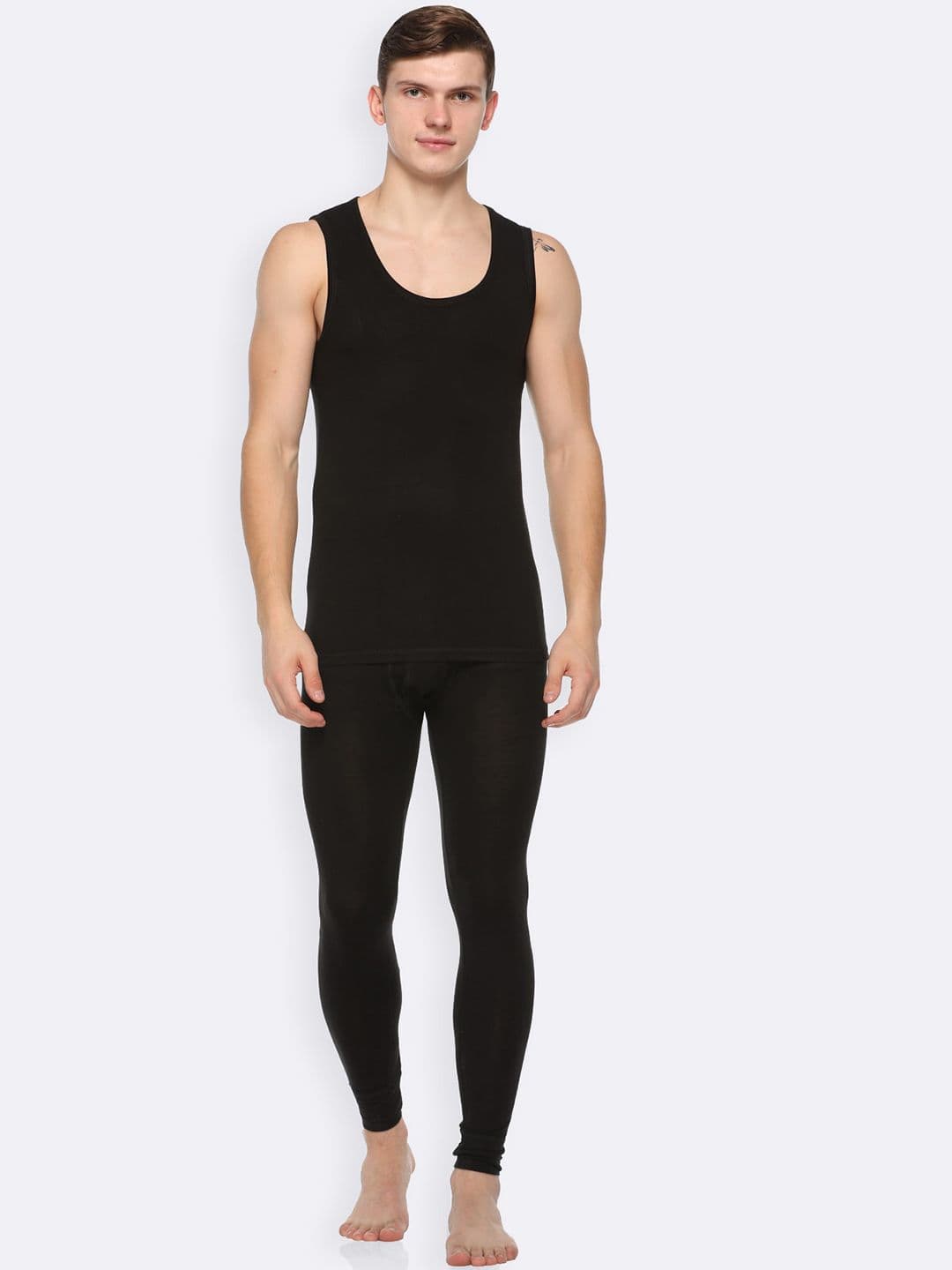 Kanvin Men Round Neck Top With Mid-Rise Bottom - view 1