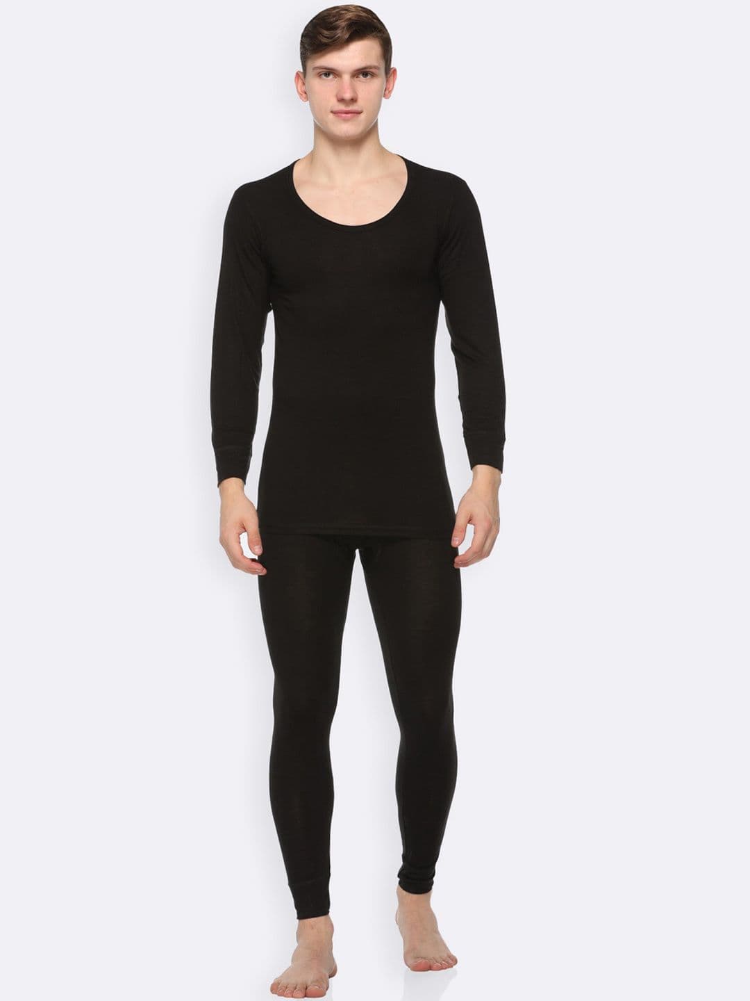 Kanvin Men Round Neck Top With Mid-Rise Bottom - view 1