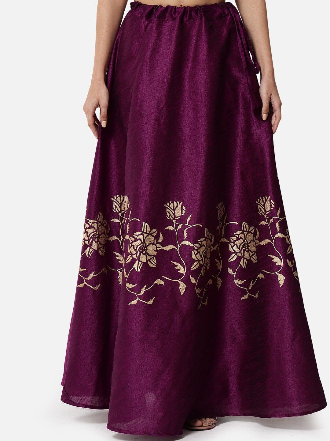 studio rasa Block Printed Flared Maxi Skirt - view 1