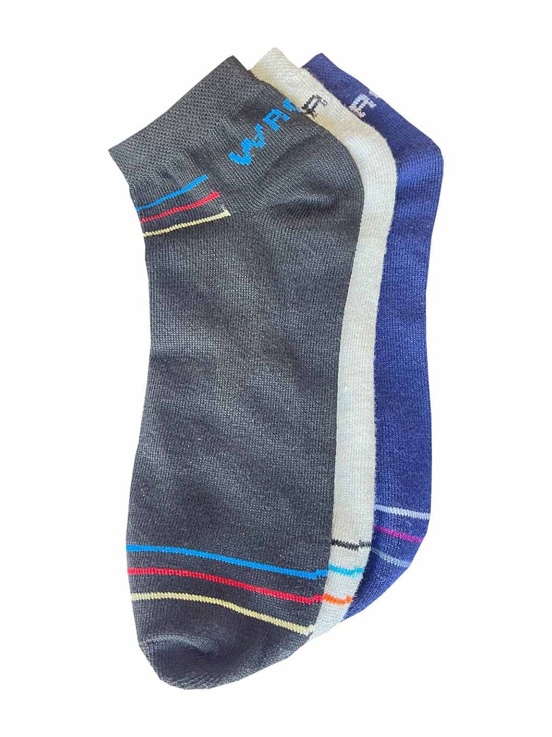 WROGN Men Pack Of 3 Patterned Ankle-Length Socks - view 1