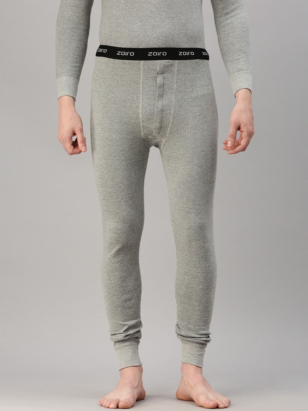 Zoiro Men Ribbed Thermal Bottoms - view 1