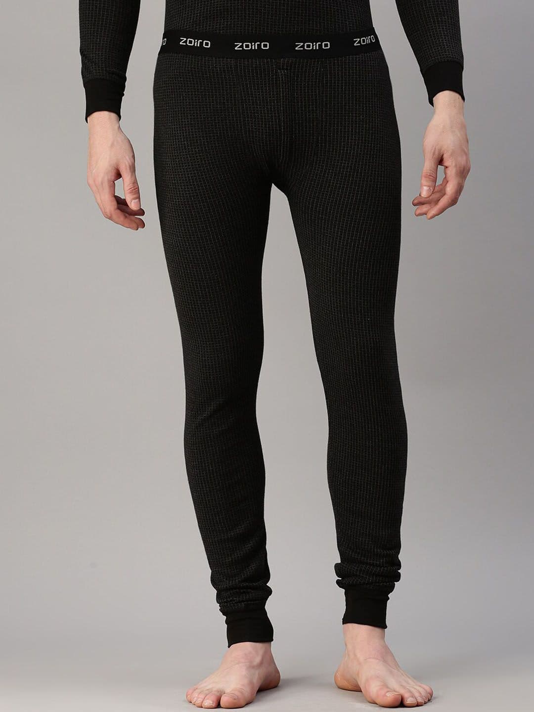 Zoiro Men Checked Thermal Bottoms - view 1