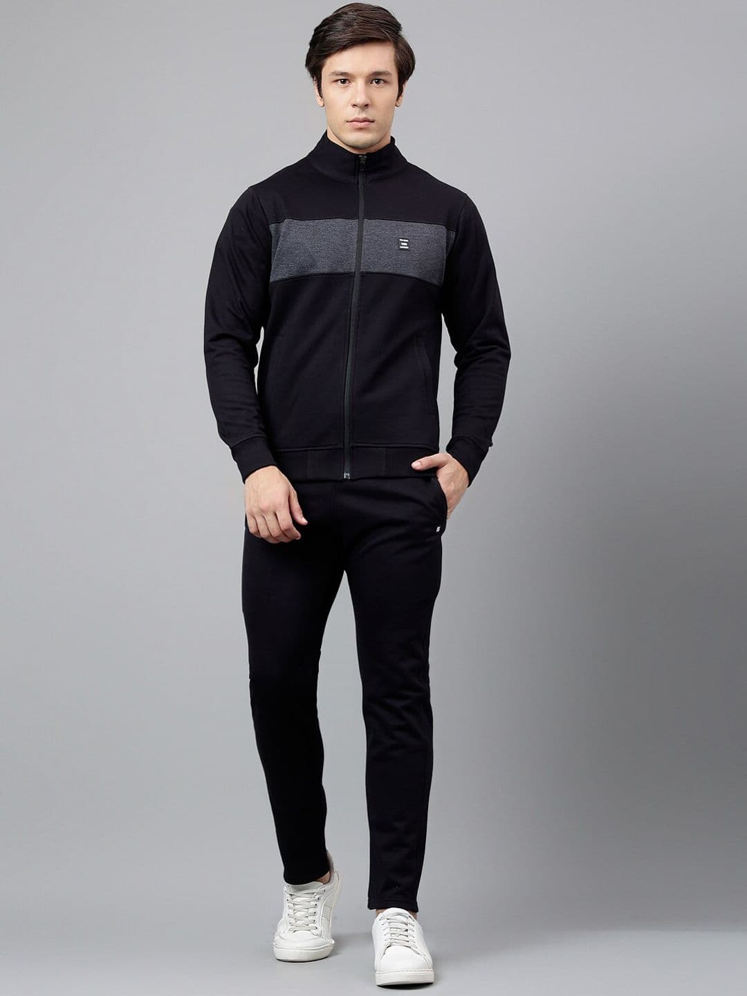 FCK GOLD Mock Collar Relax Sports Tracksuit