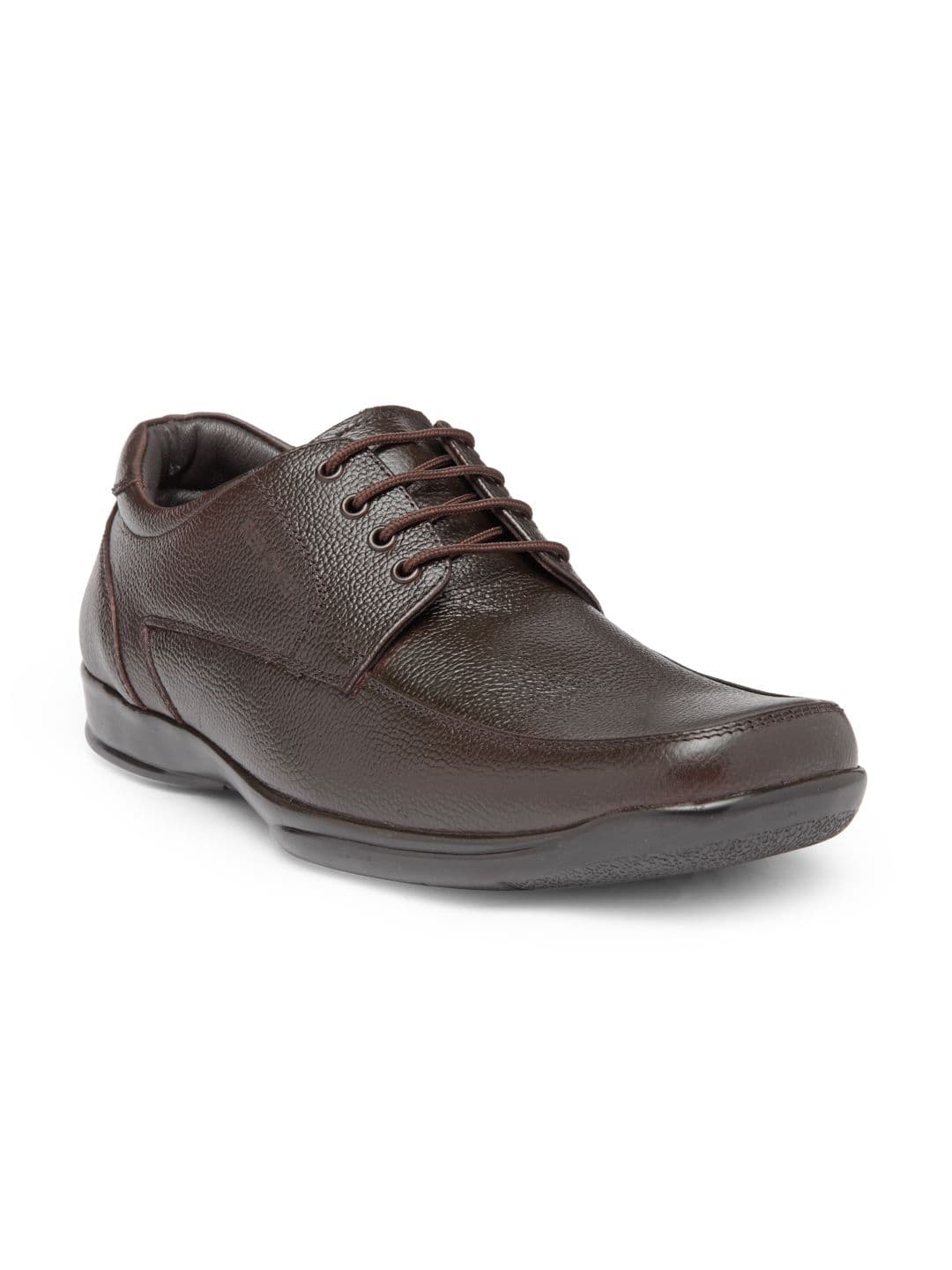 Red Chief Men Brown Leather Formal Derby Shoes - view 1