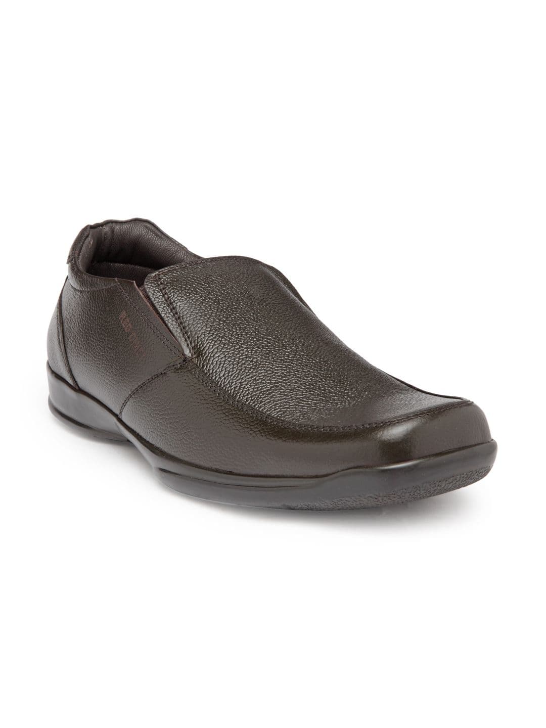 Red Chief Men Brown Leather Formal Slip-On Shoes - view 1
