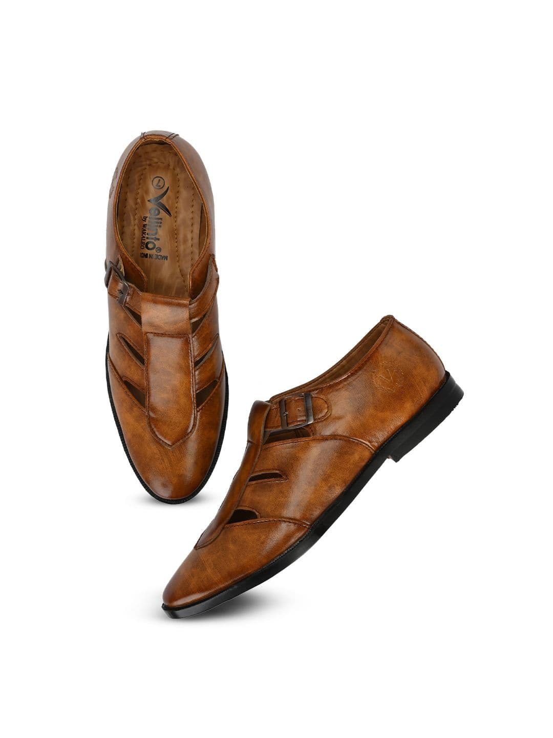 Vellinto Men FALCON Textured Shoe-Style Sandals - view 1