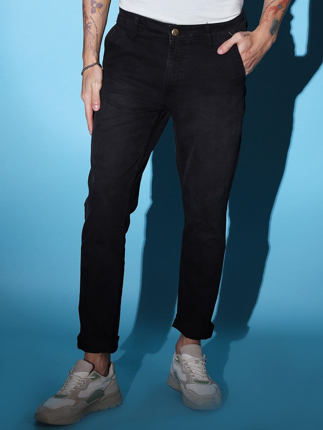 The Indian Garage Co Men Mid-Rise Slim Fit Clean Look Jeans - view 1
