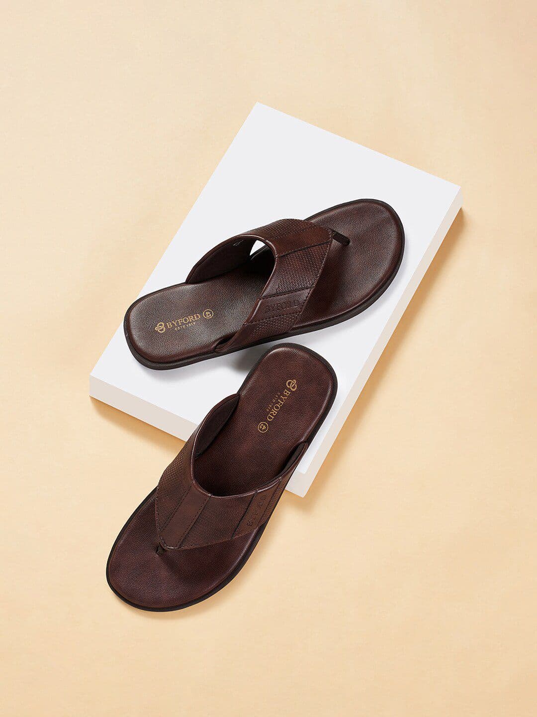 BYFORD by Pantaloons Men Textured Comfort Sandals - view 1