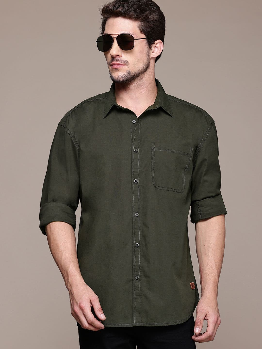 The Roadster Lifestyle Co. Pure Cotton Relaxed Fit Shirt - view 1