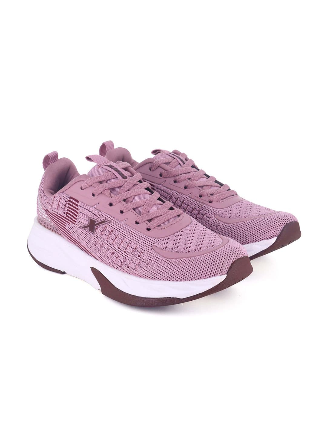 Sparx Women Textured Lace Up Running Shoes - view 1