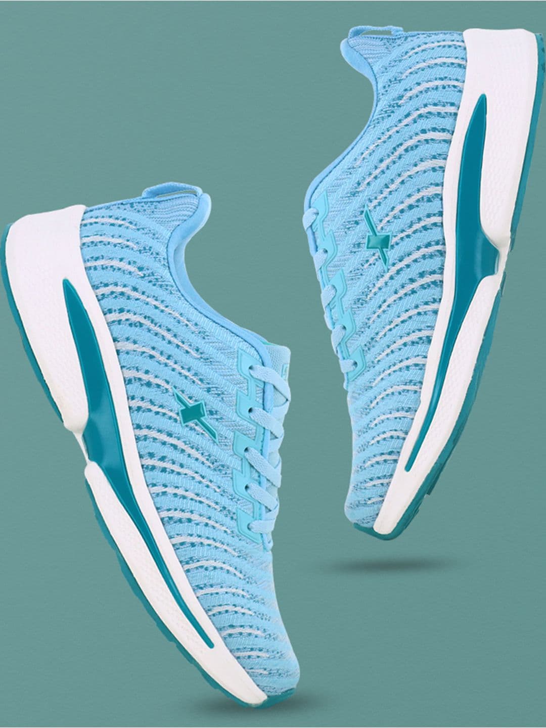 Sparx Women Textured Lace Up Running Shoes - view 1