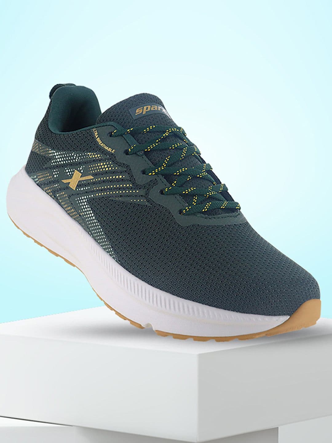 Sparx Men Textured Lace Up Sports Shoes - view 1