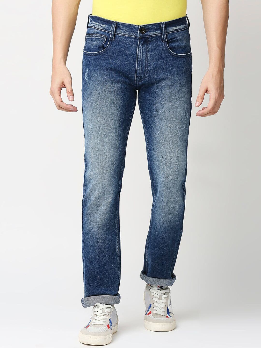 Pepe Jeans Men Heavy Fade Clean Look Vapour Slim Fit Stretchable Jeans - view 1