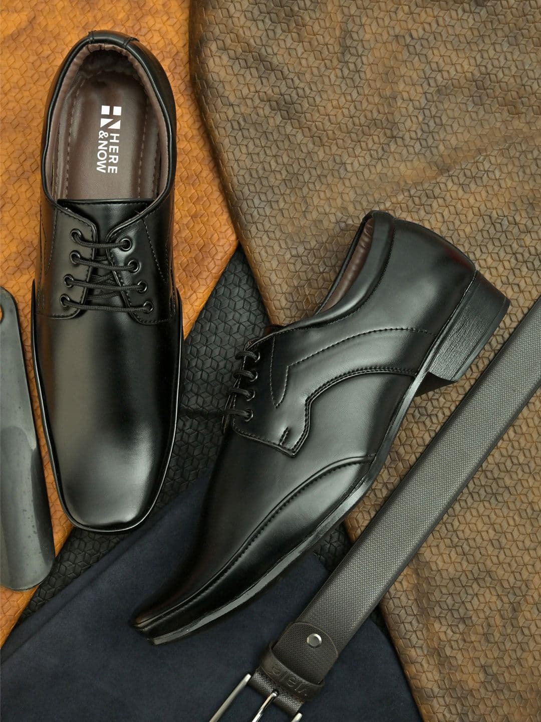 HERE&NOW Men Lace Up Formal Derbys - view 1