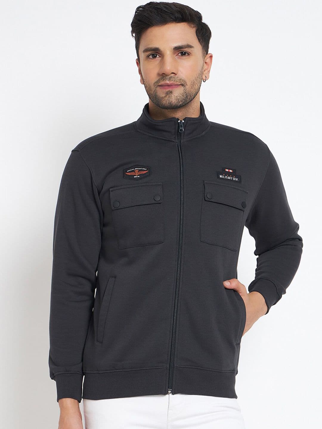 Duke Mock Collar Bomber Jacket - view 1
