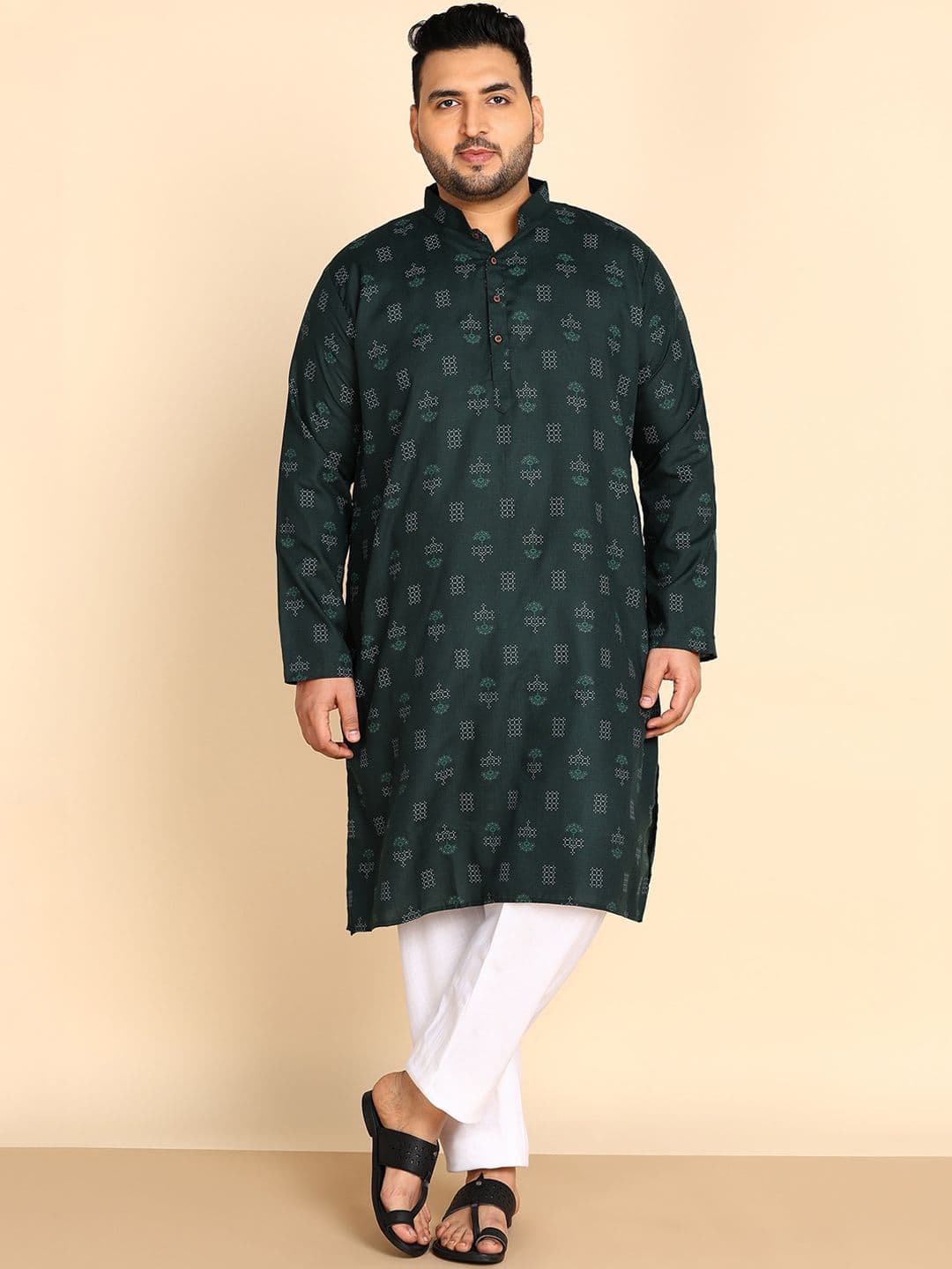 Sztori Plus Size Ethnic motifs Printed Straight Kurta - view 1