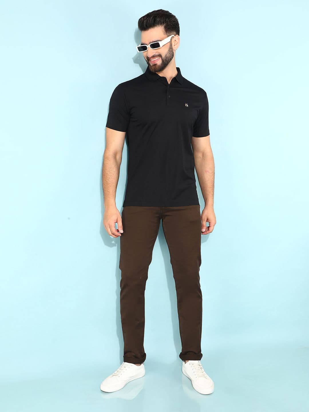 Crimsoune Club Men Brown Skinny Fit Mid-Rise Clean Look Stretchable Jeans - view 1