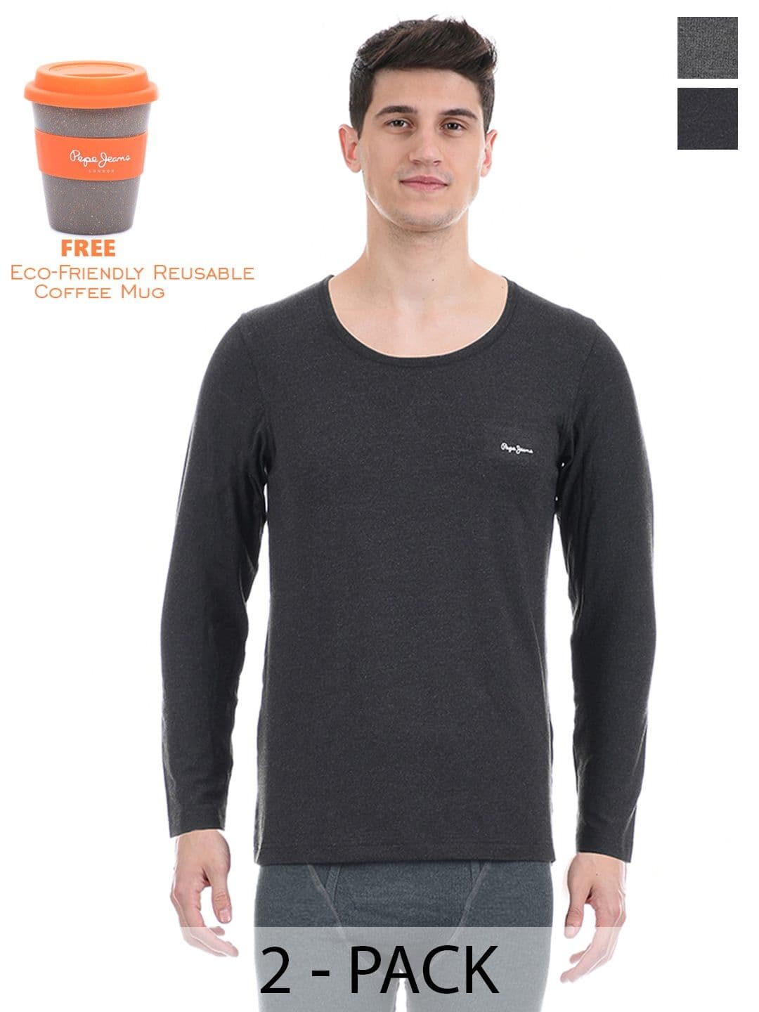 Pepe Jeans Pack Of 2 Long Sleeves Acrylic Thermal Tops - view 1