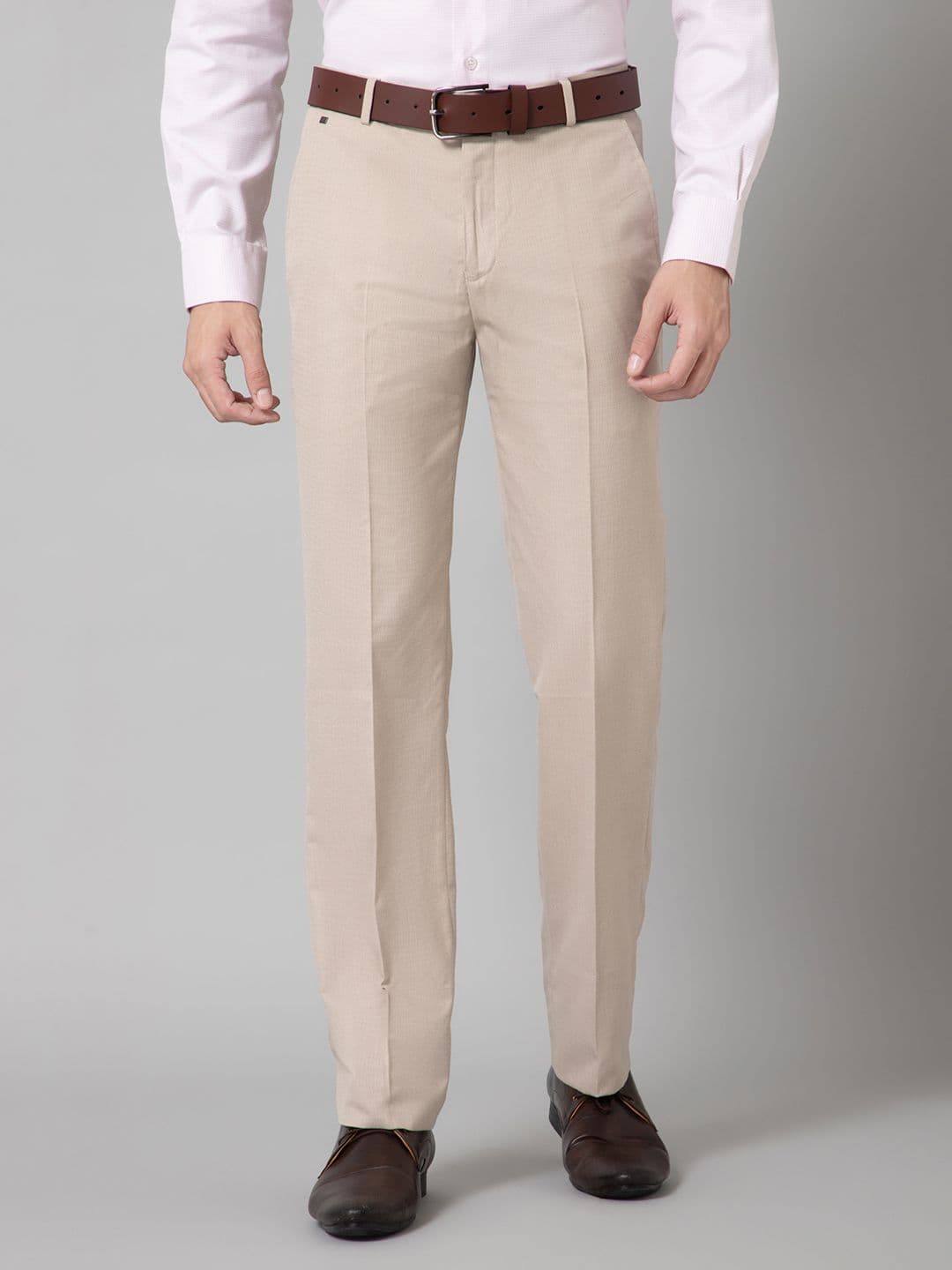 Cantabil Men Comfort Mid-Rise Formal Trousers - view 1
