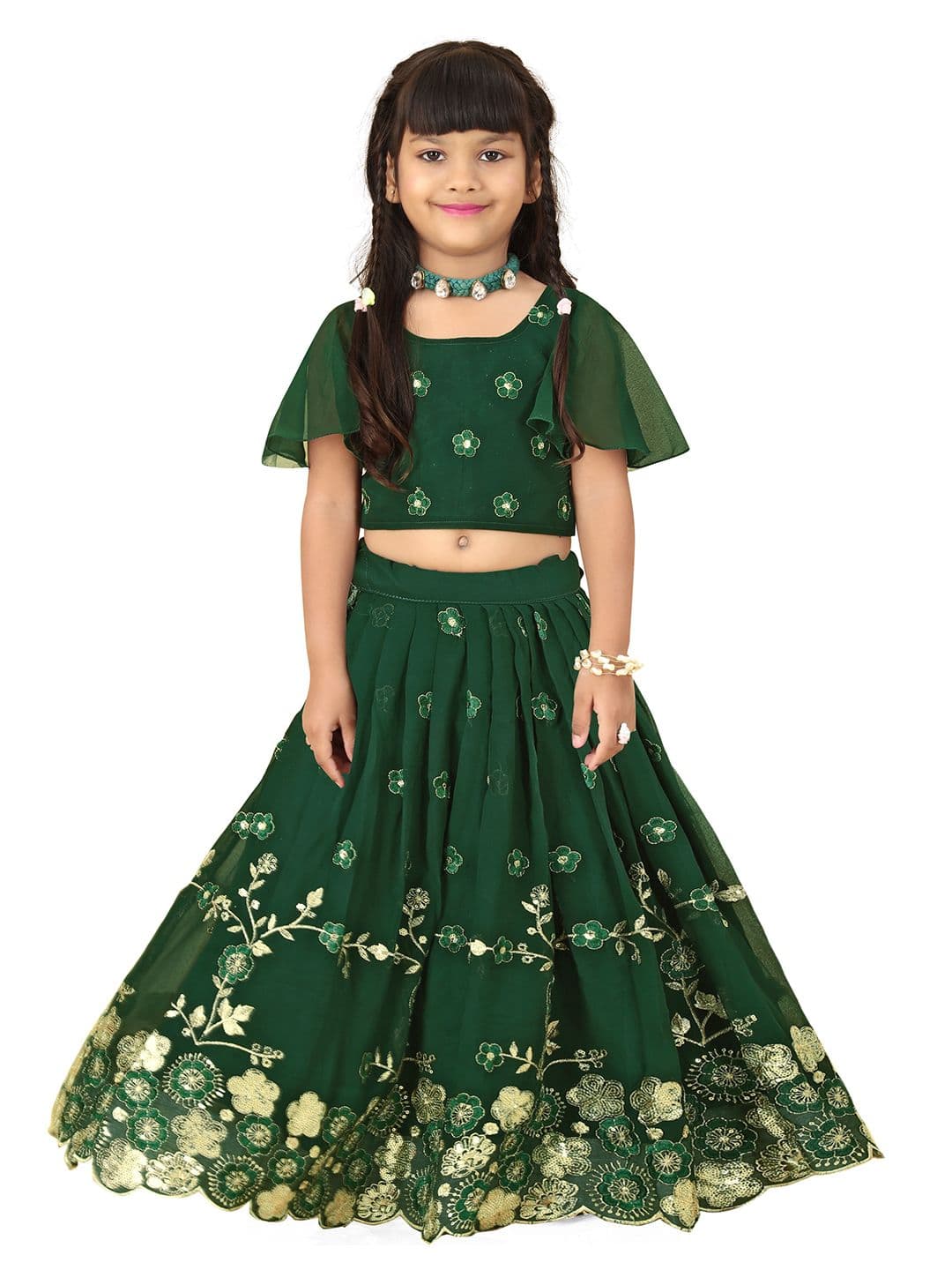 BAESD Girls Embroidered Ready to Wear Lehenga and Choli - view 1