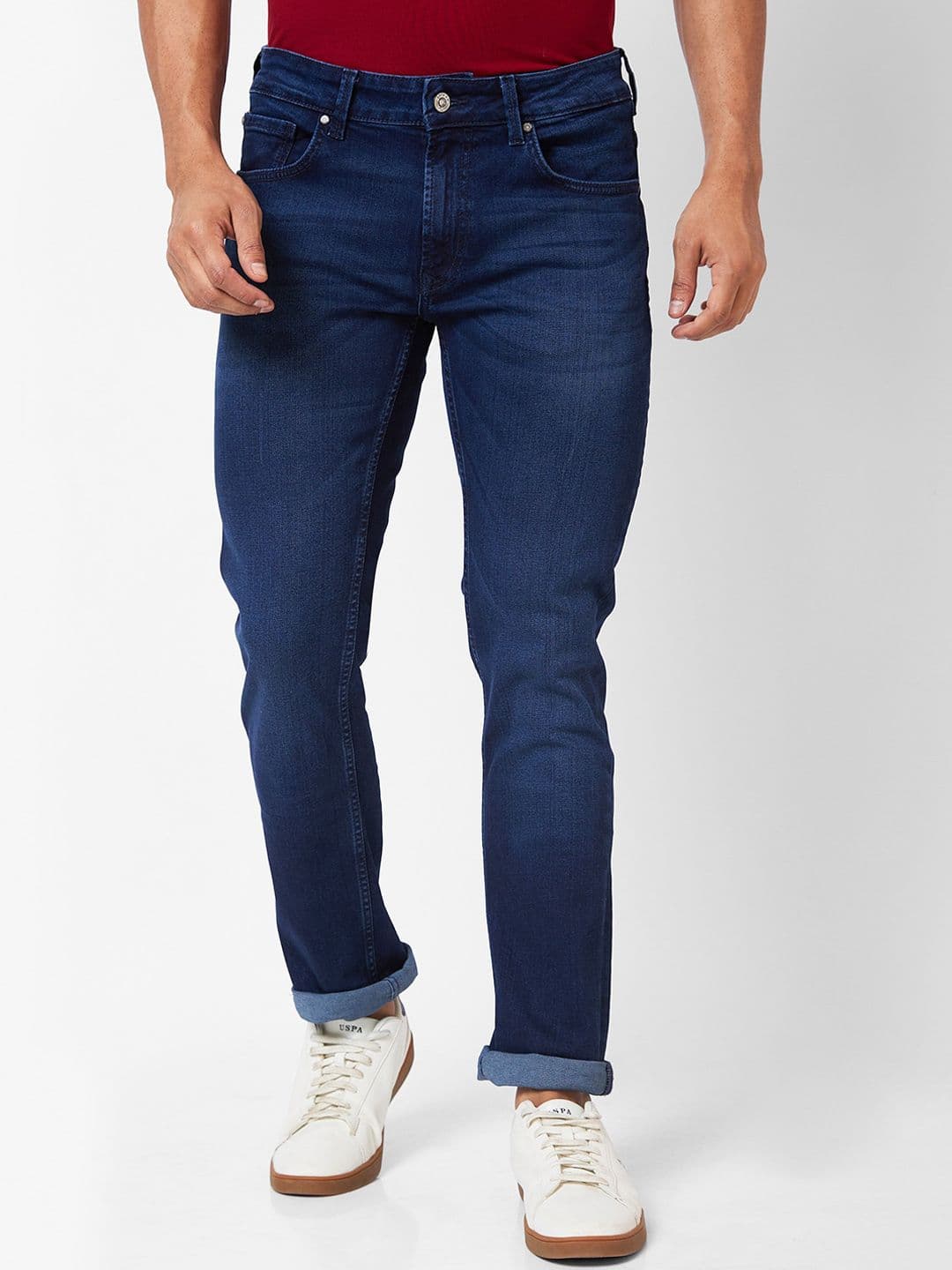 SPYKAR Men Rover fit Mid-Rise Regular fit Clean Look Cotton Jeans - view 1
