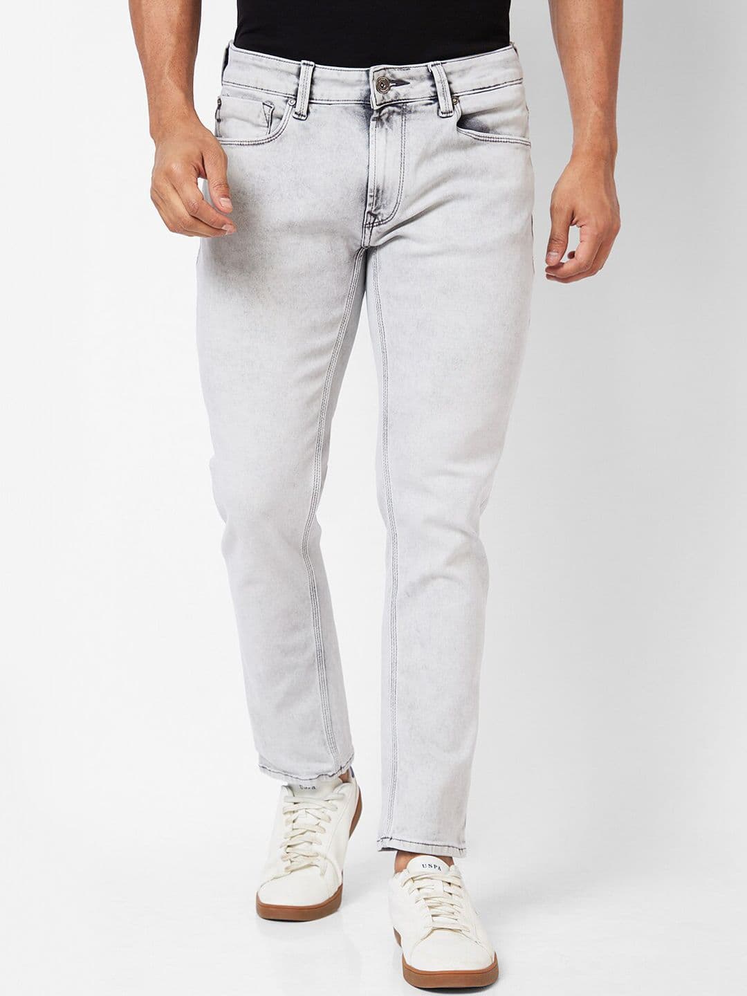 SPYKAR Men Mid-Rise Clean Look Heavy Fade Cotton Jeans - view 1