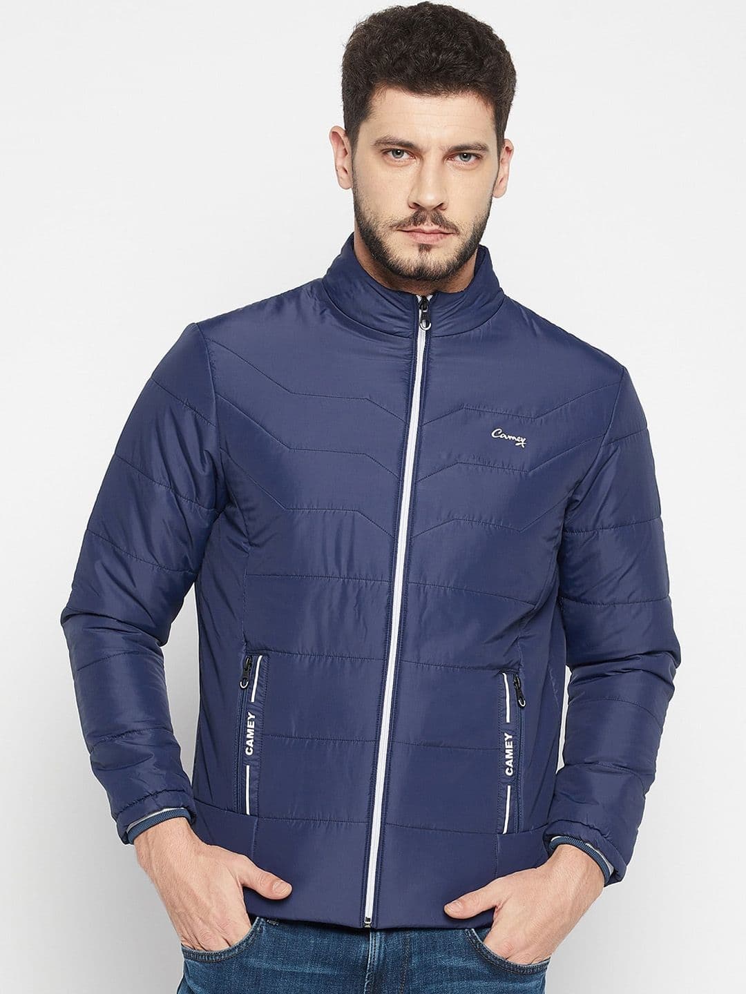 Camey Mock Collar Lightweight Padded Jacket - view 1