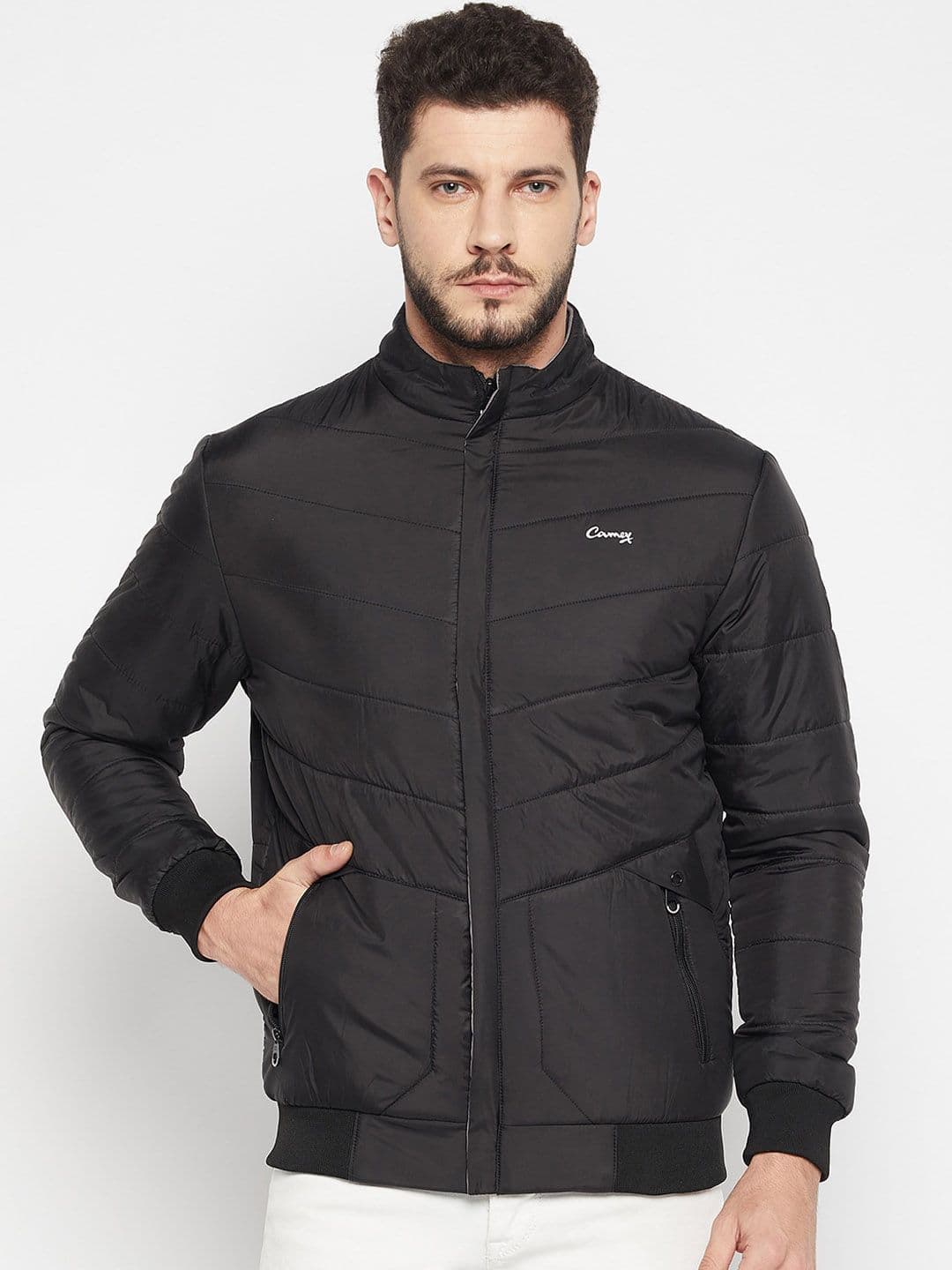Camey Mock Collar Lightweight Padded Jacket - view 1