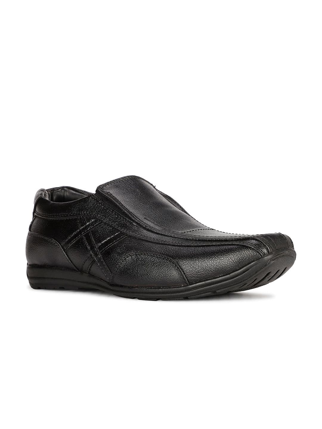 Bata Men Textued Square Toe Slip-On Shoes - view 1