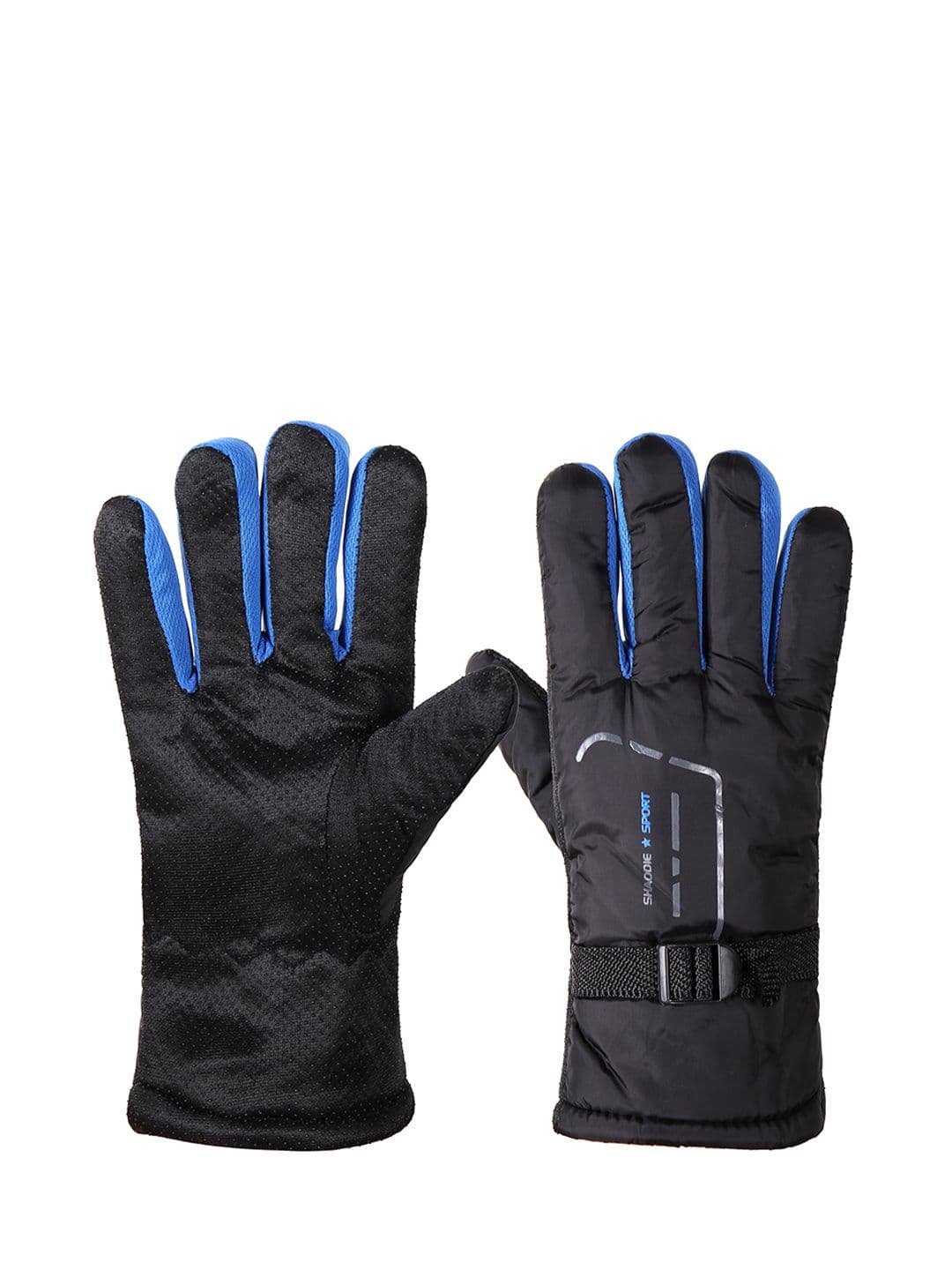 Alexvyan Men Protective Snow & Wind Proof Fur-Inside Thermal Riding Winter Soft Gloves - view 1