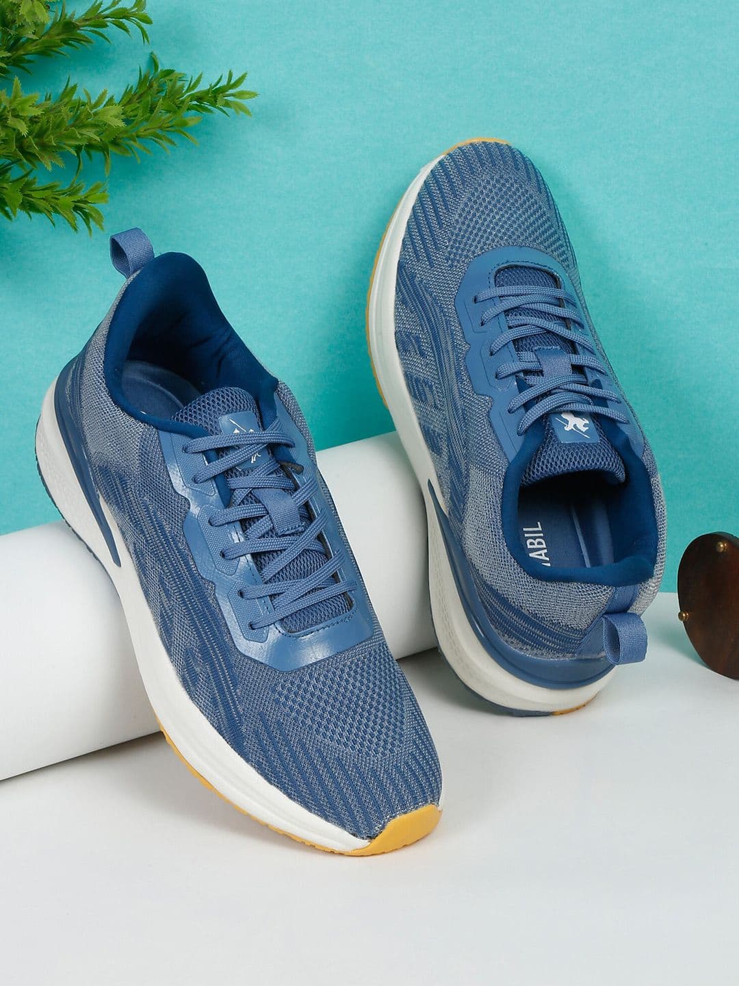 Cantabil Men Textured Round Toe Lace Up Training or Gym Shoes - view 1