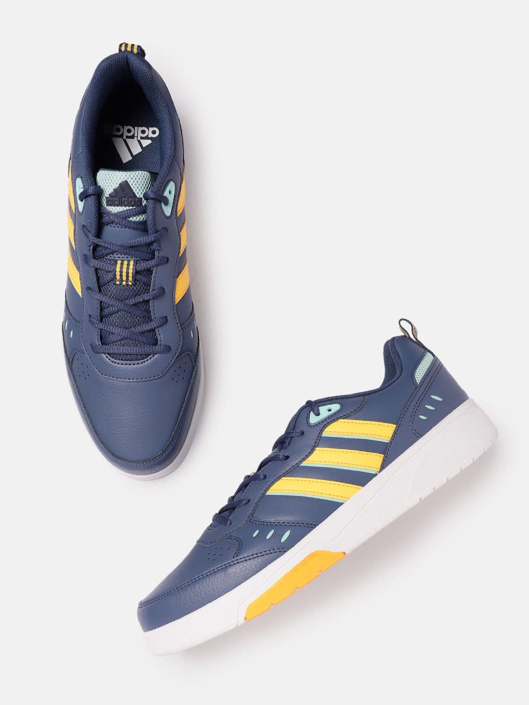 ADIDAS Men Striped Detail Round-Toe SMPHNY Tennis Shoes - view 1