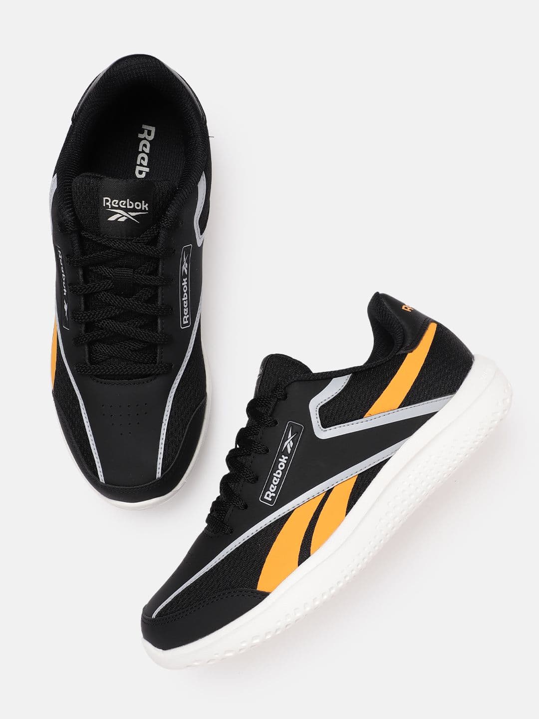 Reebok Men Woven Design Breeze Glide Running Shoes - view 1