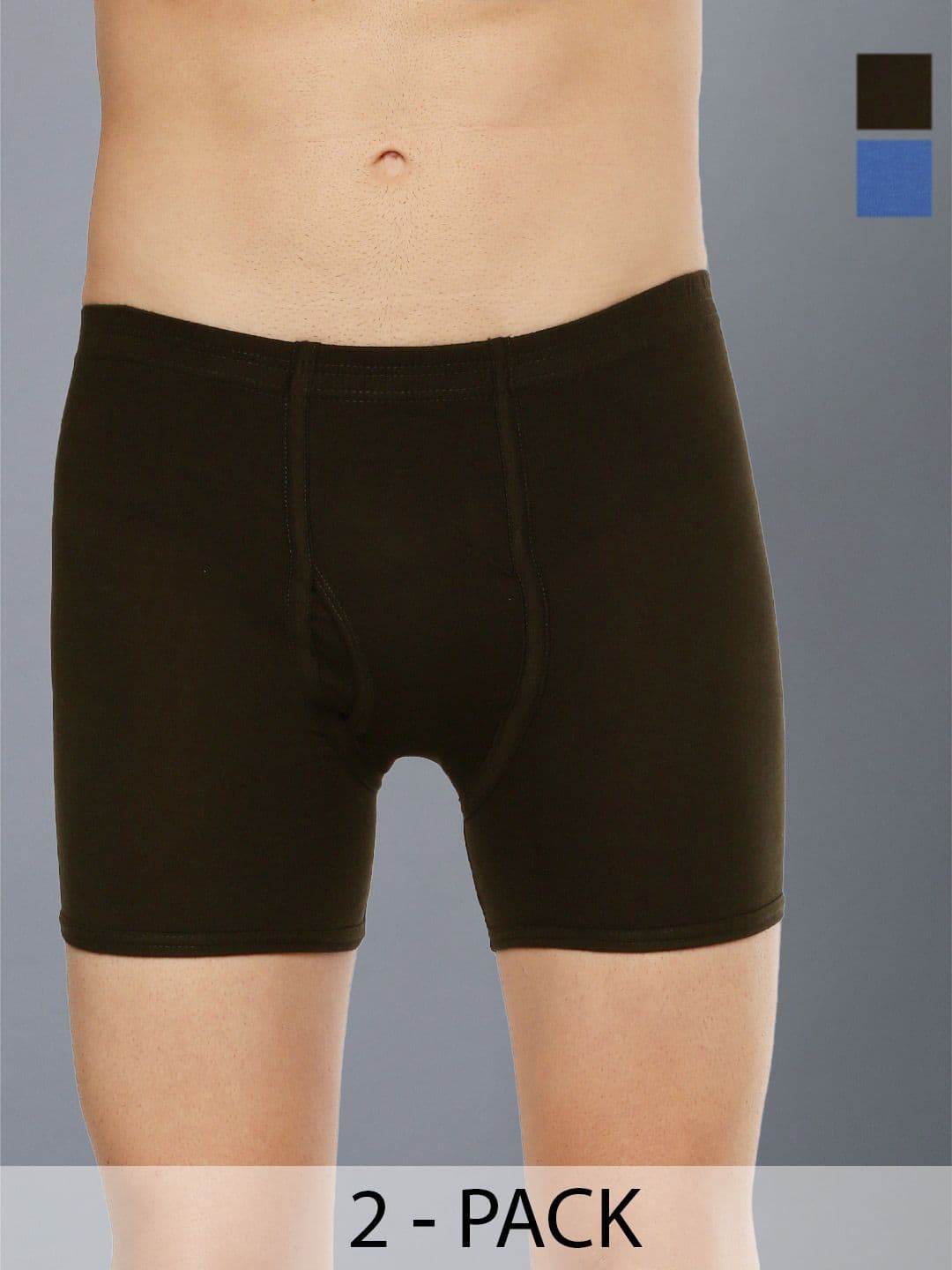 Dollar Lehar Mens Combed Cotton Trunk - Pack of 2 - Assorted - view 1