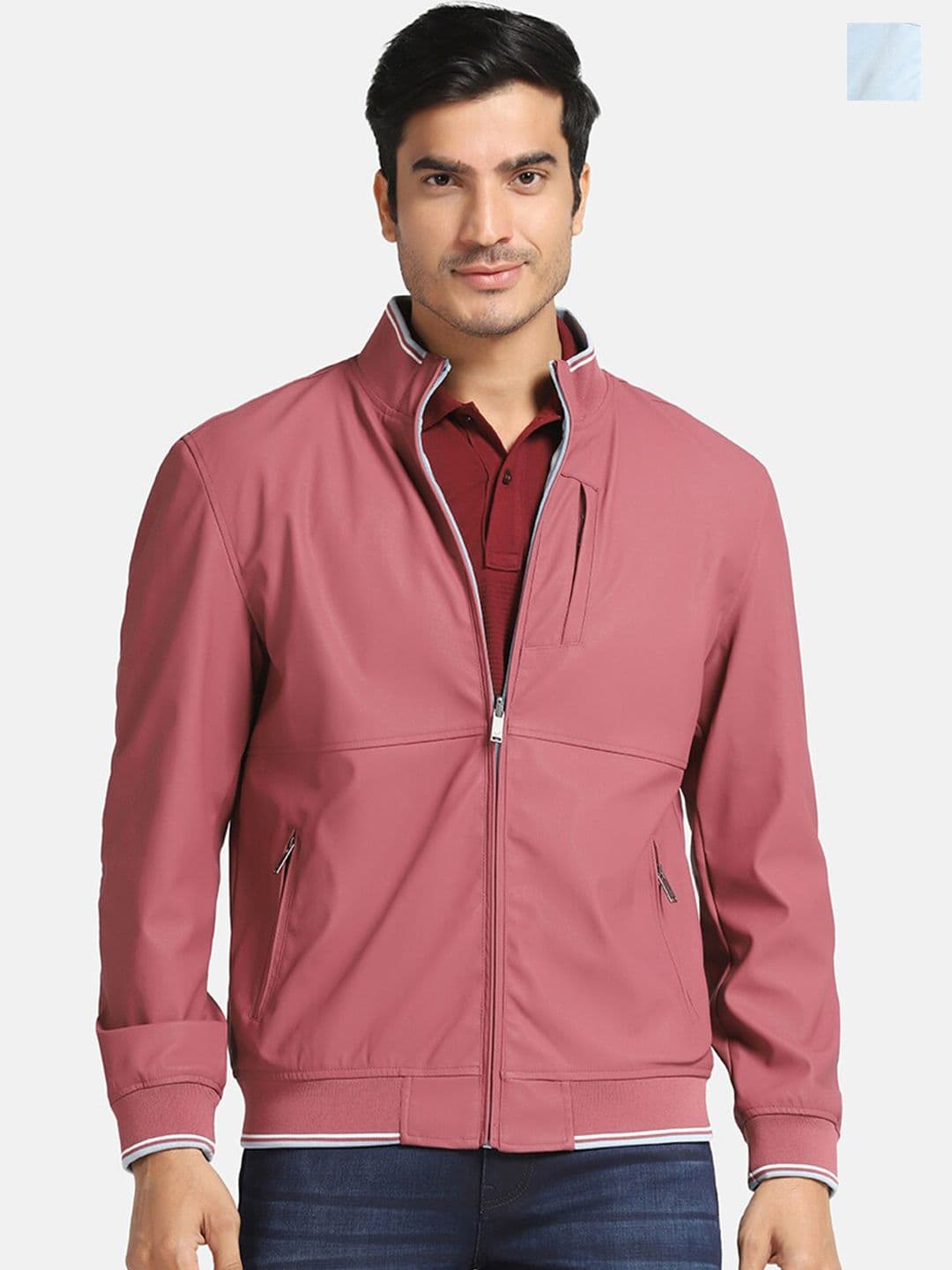 Blackberrys Mock Collar Reversible Lightweight Bomber Jacket - view 1