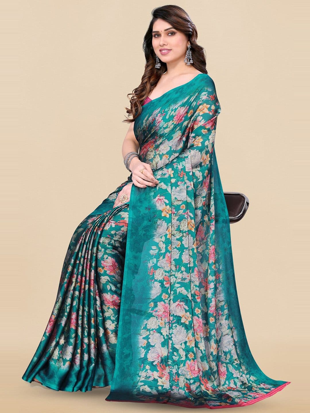 KALINI Floral Printed Saree - view 1