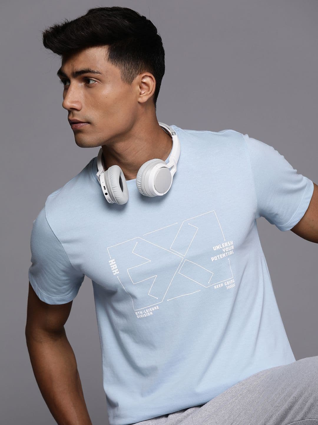 HRX by Hrithik Roshan Men Typography Printed Lifestyle T-shirt - view 1
