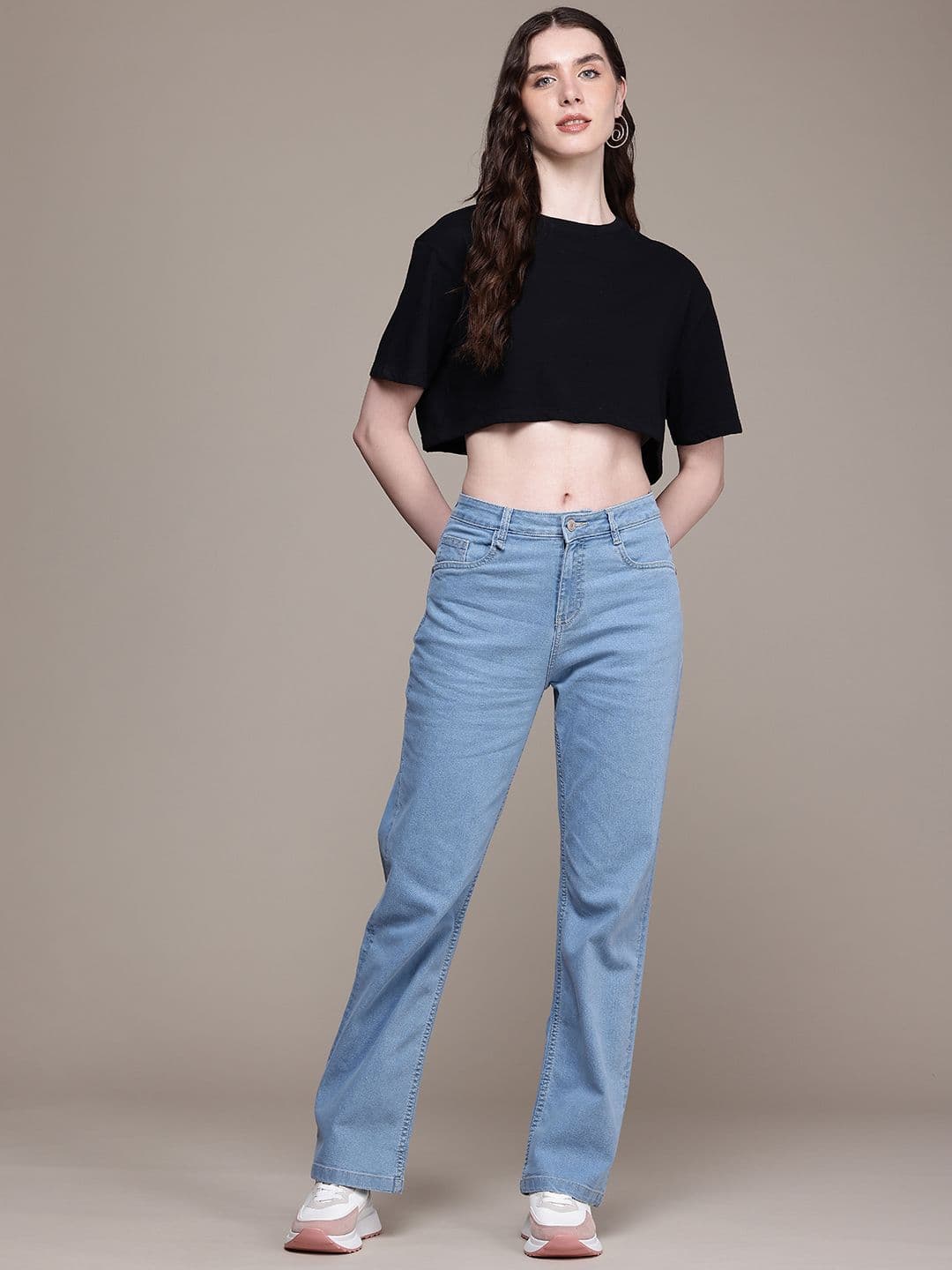 The Roadster Life Co. Women Straight Fit High-Rise Stretchable Jeans - view 1