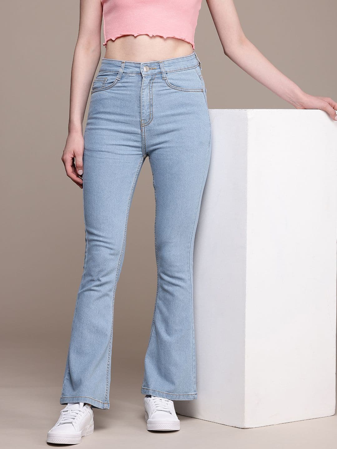 The Roadster Life Co. Women High-Rise Light Fade Stretchable Jeans - view 1