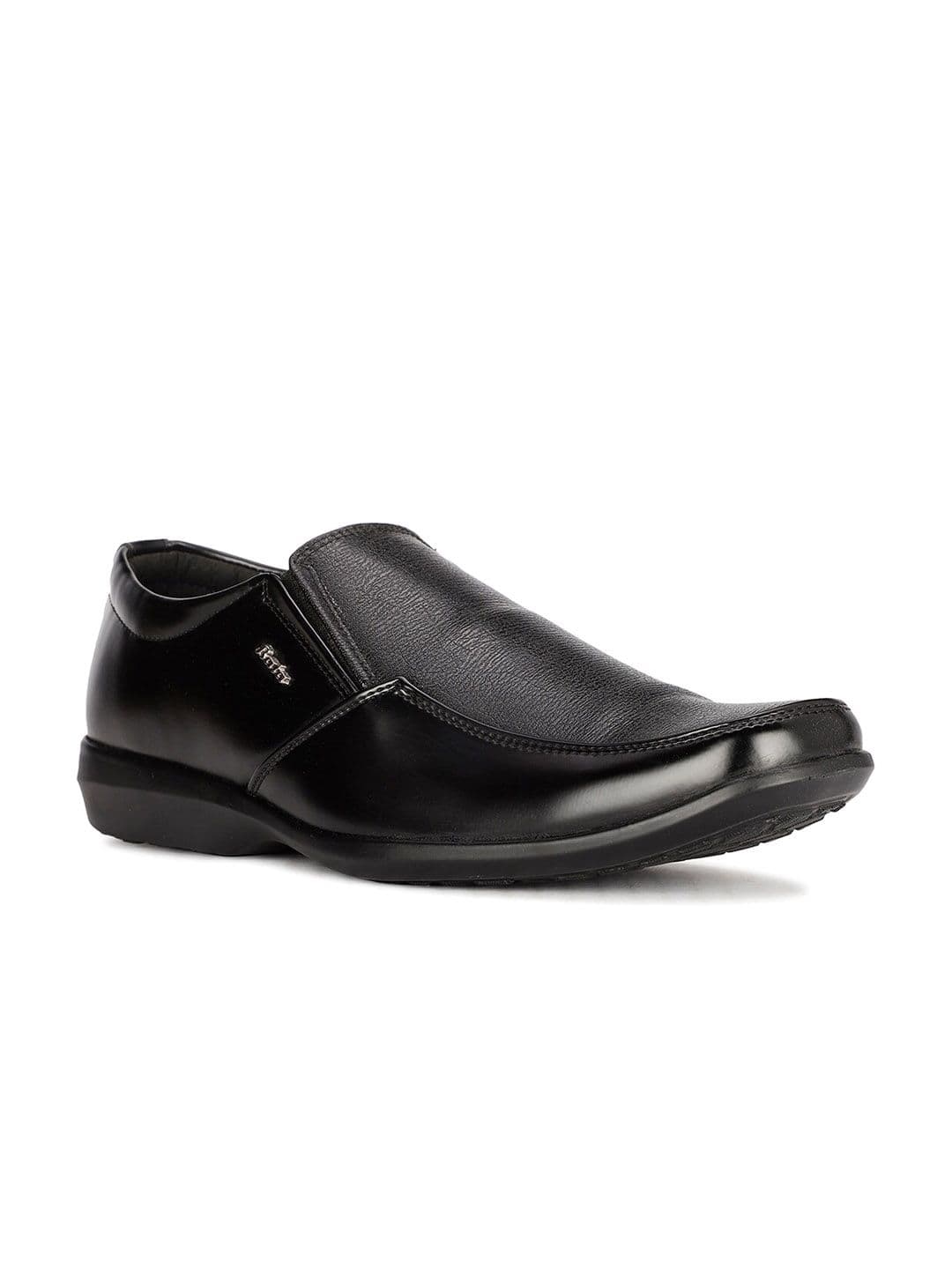Bata Men Textured Formal Slip-On Shoes - view 1