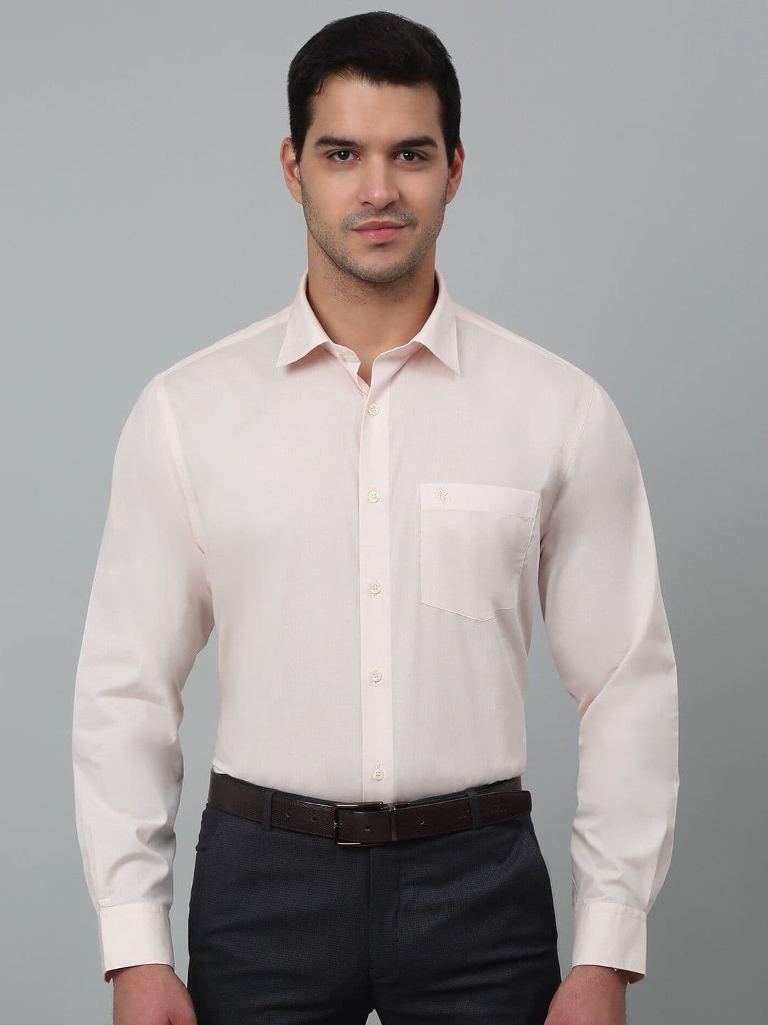 Cantabil Comfort Regular Fit Spread Collar Long Sleeves Formal Shirt - view 1
