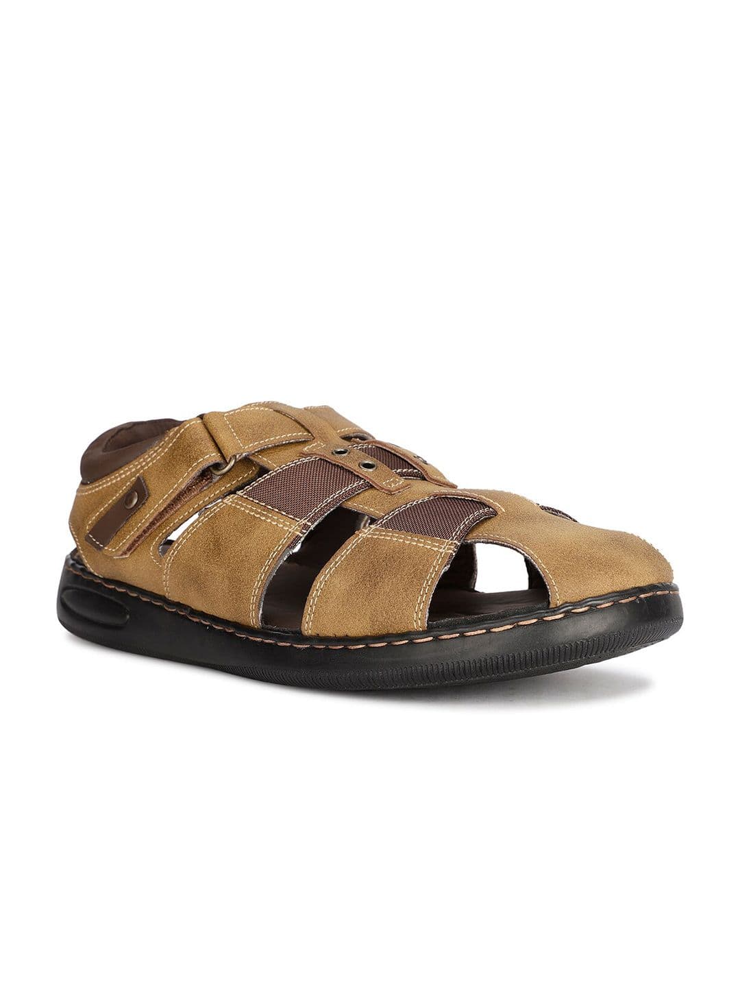 Bata Men MORT Textured Fisherman Sandals - view 1